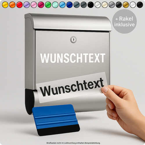 Wunschtext aufkleber cm - wunschtext, 25